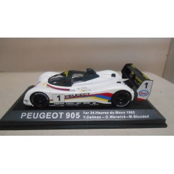 PEUGEOT 905 1992 WIN 24 H LE MANS WARWICK-DALMAS-BLUNDELL 1:43 ALTAYA IXO