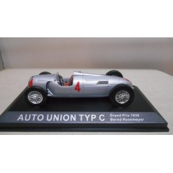 AUTO UNION TYP C PRE-WAR FORMULA F1 GP 1936 B.ROSEMEYER 1:43 ALTAYA IXO