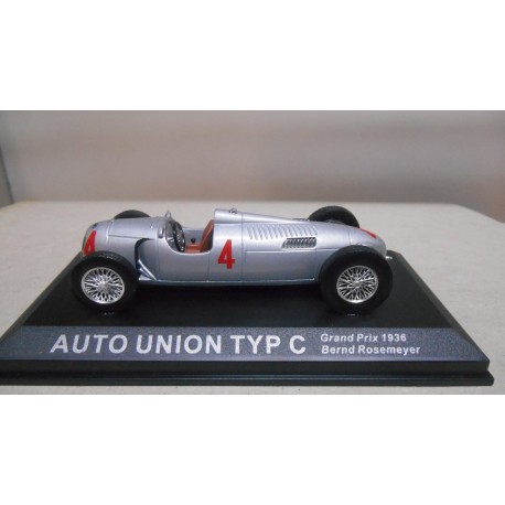 AUTO UNION TYP C GRAND PRIX 1936 BERND ROSEMEYER 1:43 ALTAYA IXO