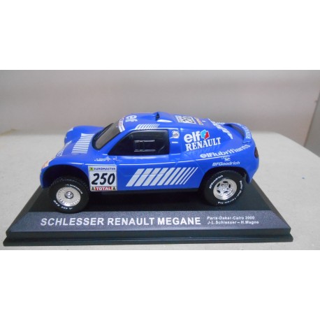 SCHLESSER MEGANE RENAULT RALLY PARIS-DAKAR 2000 WIN J-L SCHLESSER 1:43 ALTAYA IXO