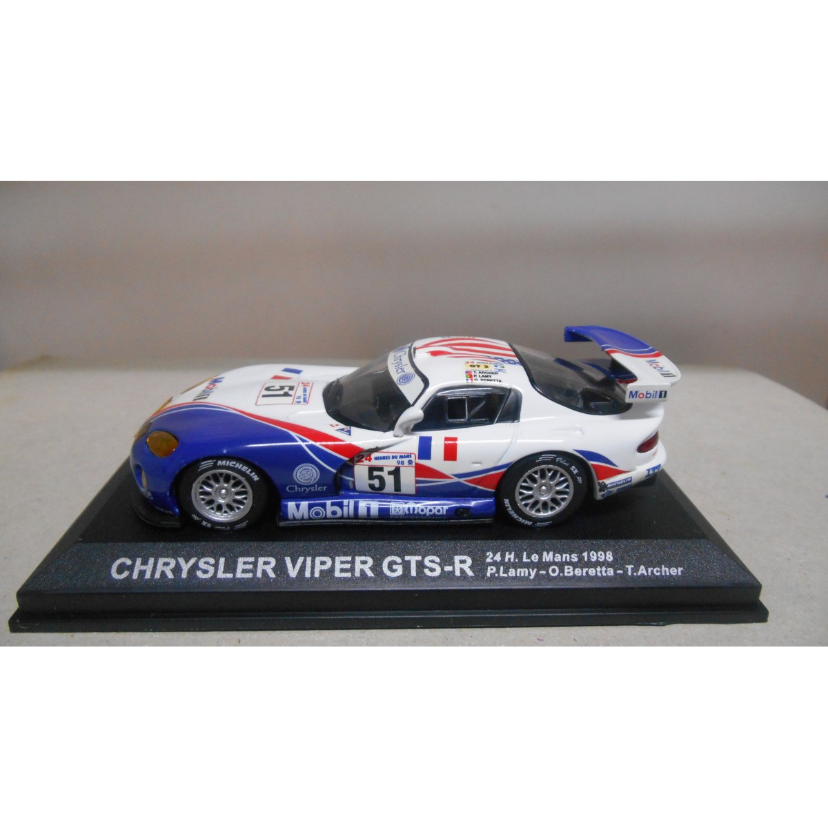 CHRYSLER Viper Gts-r 8.0l V10 Team Oreca № 51 24h Le Mans 2000 Olivier Beretta