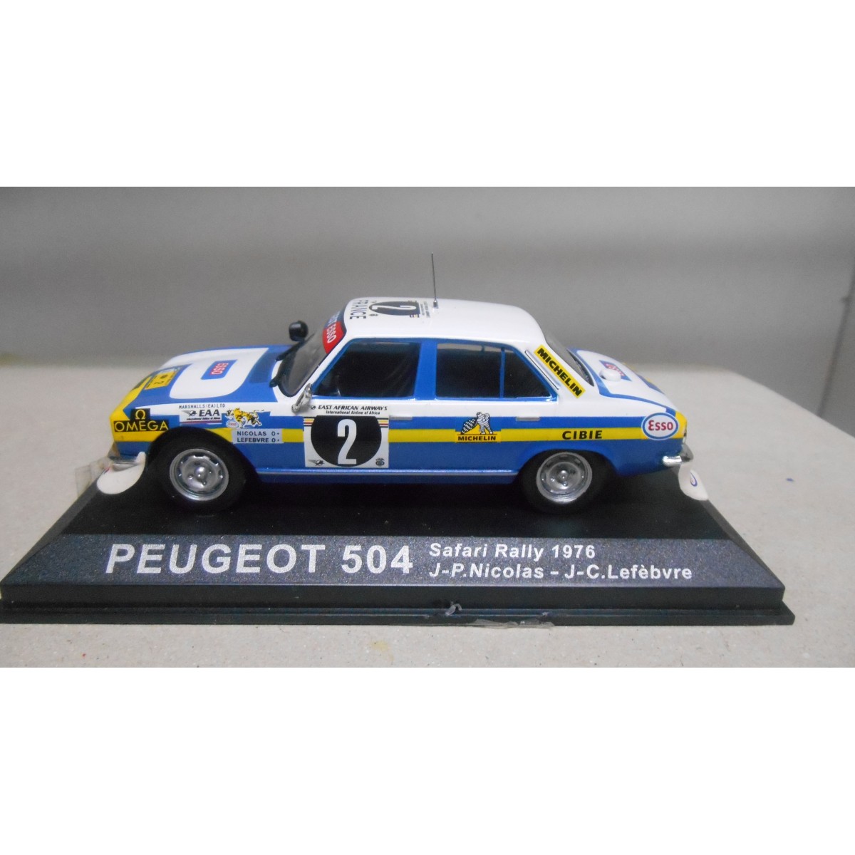 Peugeot 504 - Safari Rally 1976 - Nicolas - Lefèbvre - Altaya