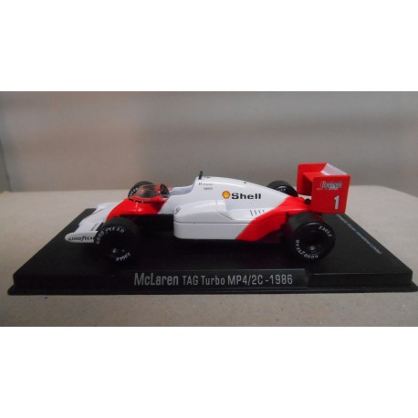 MCLAREN MP 4-2C TAG TURBO FORMULA F1 WIN 1986 ALAIN PROST 1:43 RBA IXO