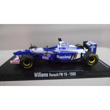 WILLIAMS FW18 RENAULT FORMULA F1 1996 JACQUES VILLENEUVE 1:43 RBA IXO