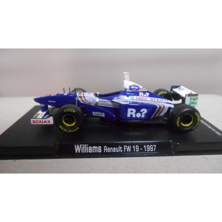 WILLIAMS FW19 FORMULA F1 WIN 1997 JACQUES VILLENEUVE 1:43 RBA IXO