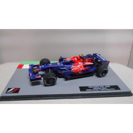 TORO ROSSO STR3 FORMULA F1 WIN 2008 SEBASTIAN VETTEL ITALIA GP 1:43 SALVAT IXO