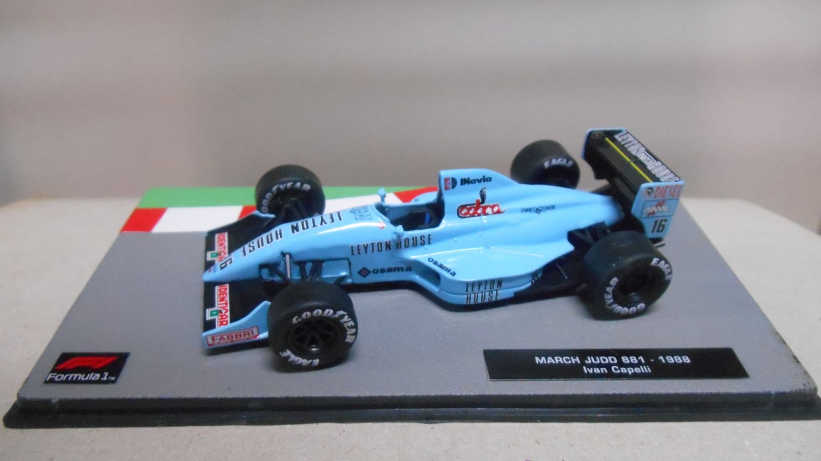 MARCH 881 JUDD 1988 FORMULA F1 IVAN CAPELLI 1:43 SALVAT IXO