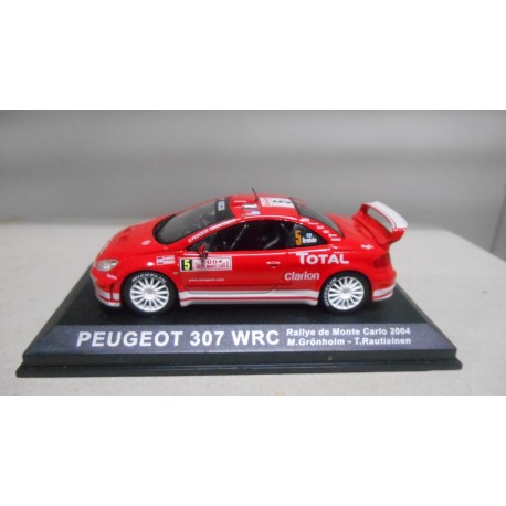 PEUGEOT 307 WRC RALLY MONTE CARLO 2004 M.GRONHOLM 1:43 ALTAYA IXO