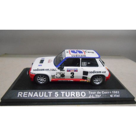 RENAULT 5 TURBO RALLY TOUR CORSE 1982 J.L THERIER 1:43 ALTAYA IXO