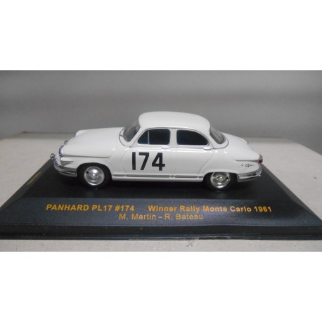 Modèle Réduit IXO Panhard PL17 Rallye Monte-Carlo 1961 - Échelle 1/43 - Neuf En Boîte - Collection Automobile