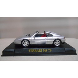 FERRARI 348 TS GRIS/SILVER 1:43 SALVAT IXO HARD BOX