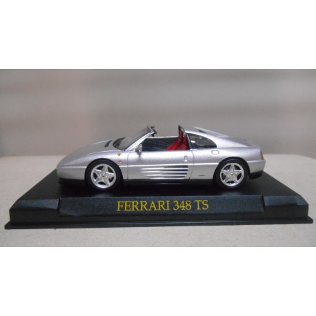 FERRARI 348 TS GRIS/SILVER 1:43 SALVAT IXO HARD BOX