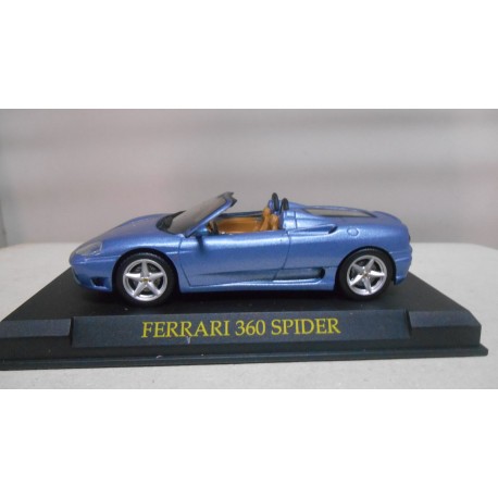 FERRARI 360 SPIDER BLUE/AZUL 1:43 SALVAT IXO HARD BOX