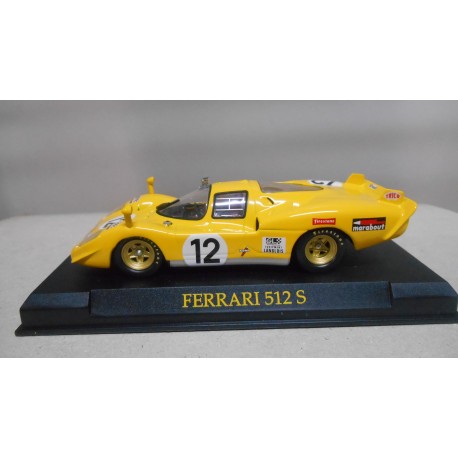 FERRARI 512 S 24 H LE MANS 1970 n12 AMARILLO/YELLOW 1:43 SALVAT IXO HARD BOX