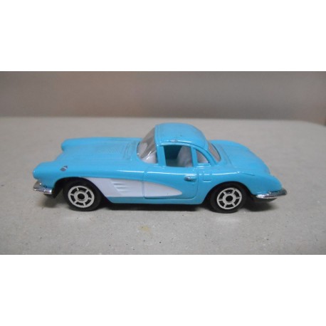 CHEVROLET CORVETTE C1 OPEN BLUE VINTAGE 1:58/1:64 APX MAJORETTE DEFECT/PINTURA