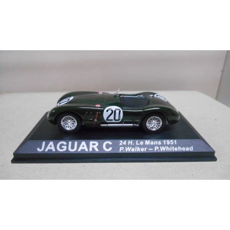 JAGUAR C-TYPE WINNER 24 H LE MANS 1951 WALKER-WHITEHEAD 1:43 ALTAYA IXO