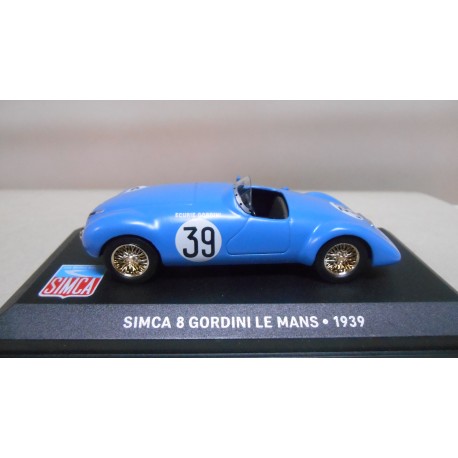 SIMCA 8 GORDINI 24 H LE MANS 1939 GORDINI-SCARON 1:43 ALTAYA IXO