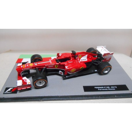 FERRARI F138 FORMULA F1 2013 FERNANDO ALONSO F1 FERRARI 1:43 SALVAT IXO