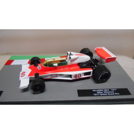 MCLAREN M23 FORMULA F1 WIN 1977 GILLES VILLENEUVE BRITISH GP 1:43 SALVAT IXO