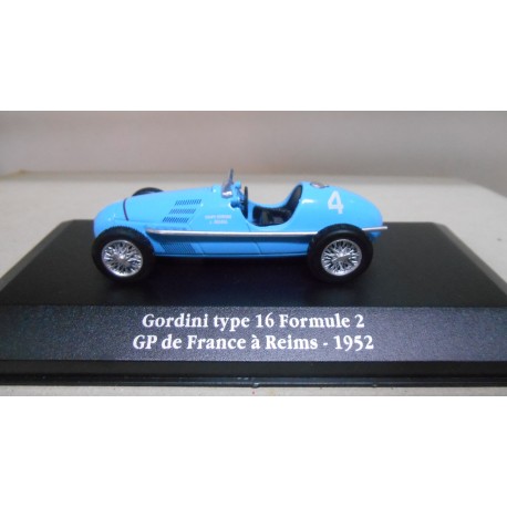 SIMCA GORDINI TYPE 16 FORMULA F1/F2/GRAND PRIX 1952 REIMS 1:43 ALTAYA IXO