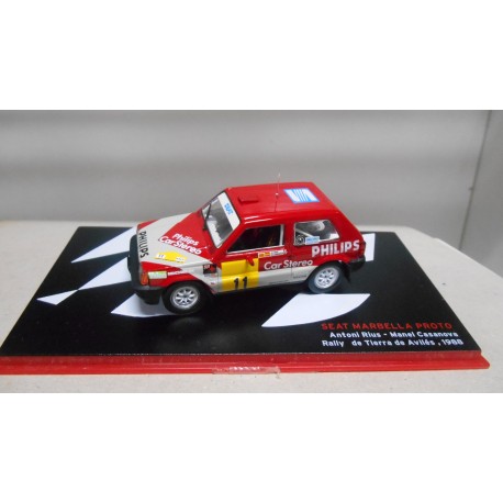 SEAT MARBELLA PROTO RALLY AVILES 1988 RIUS 1:43 ALTAYA IXO