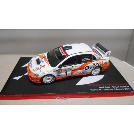MITSUBISHI LANCER EVO IX RALLY CABANAS 2007 DANI SOLA 1:43 ALTAYA IXO