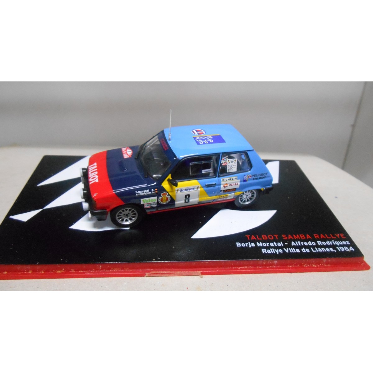 TALBOT SAMBA RALLYE RALLY LLANES 1984 BORJA MORATAL 1:43 ALTAYA IXO ...