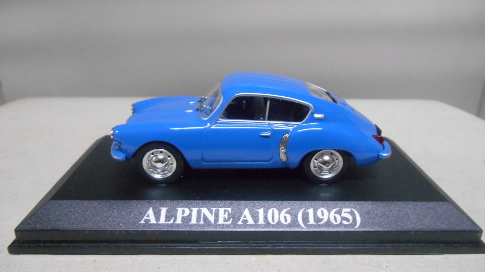 Miniature Alpine A106 Bleu 1965 échelle 1/43 Par Altaya - Occasion, Modèle Très Bon état, Boîte Moyenne