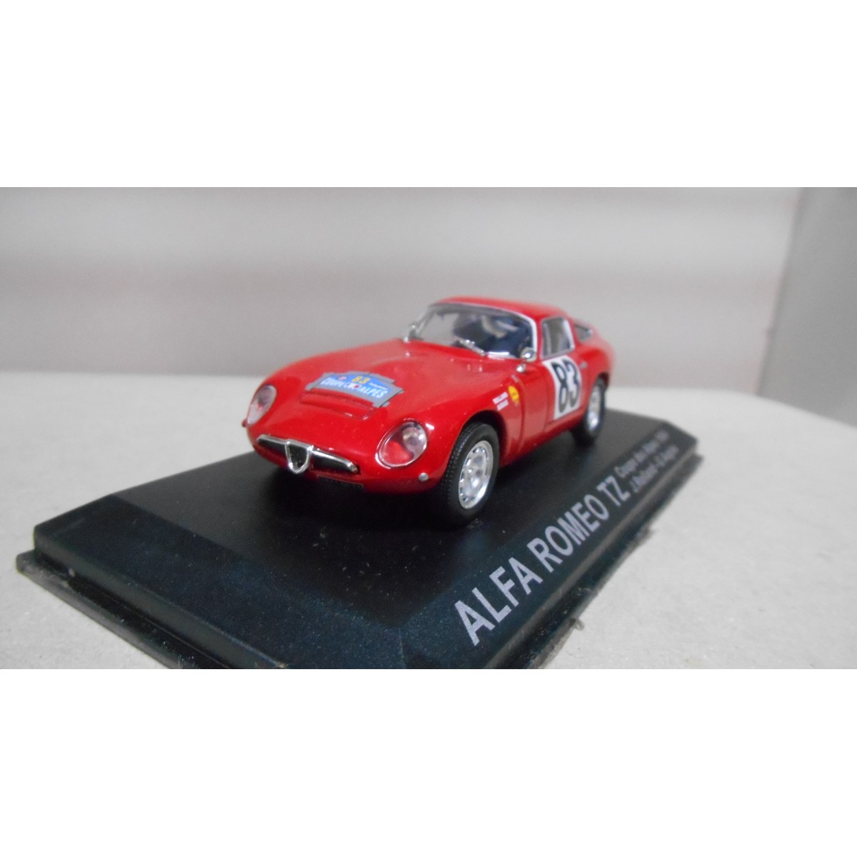 ALFA ROMEO TZ RALLY COUPE DES ALPES 1964 J.ROLLAND 1:43 ALTAYA IXO