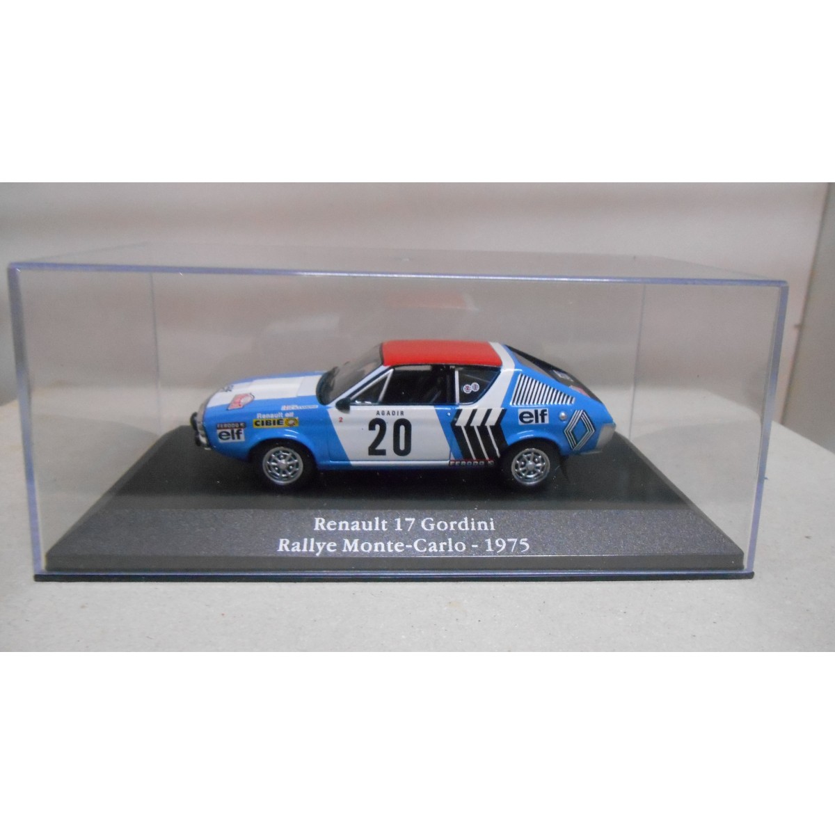 Renault 17 Gordini Rallye Pays De L'Est 1977 – IXO 1/43 – Jaune – Boîte D'origine
