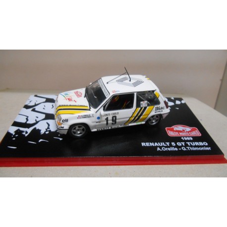 RENAULT 5 GT TURBO RALLY MONTE CARLO 1989 A.OREILLE 1:43 ALTAYA IXO
