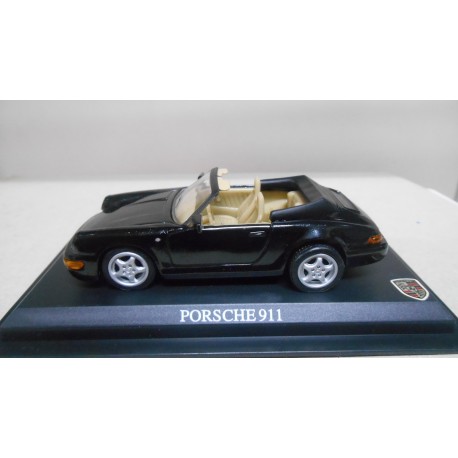 PORSCHE 911 CARRERA 4 CABRIOLET BLACK 1:43 DelPRADO