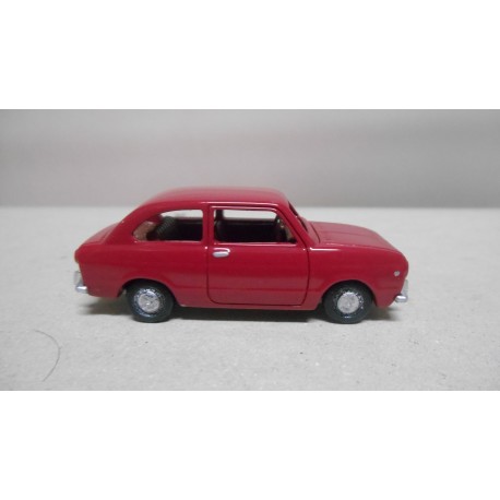 FIAT 850 ROJO/AMARANTH (INTERIOR MARRON/BROWN) STYLE VINTAGE N1H 1:64 MINILAUDO