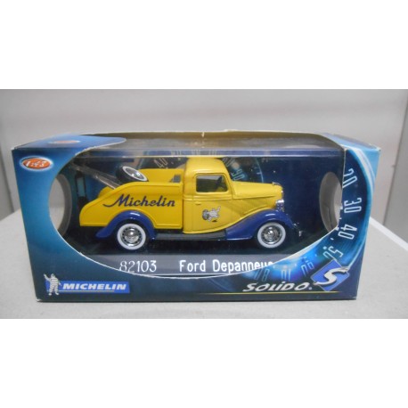 FORD V8 TRUCK 1936 DEPANNEUSE/GRUA MICHELIN 1:43 SOLIDO 82103