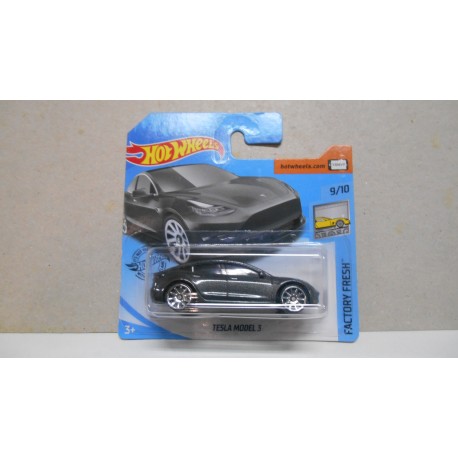 TESLA MODEL 3 GREY 9/10 FACTORY FRESH 1:64 HOT WHEELS