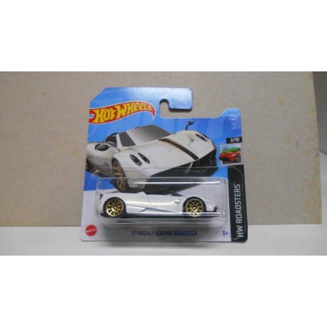 PAGANI HUAYRA ROADSTER 2017 WHITE 2/10 ROADSTER 1:64 HOT WHEELS