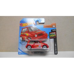 HONDA CITY TURBO II 1985 RED n85 5/10 RACE DAY 1:64 HOT WHEELS