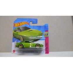 MAZDA RX-7 SAVANNA FC35 1989 GREEN 4/10 THE 80´S 1:64 HOT WHEELS