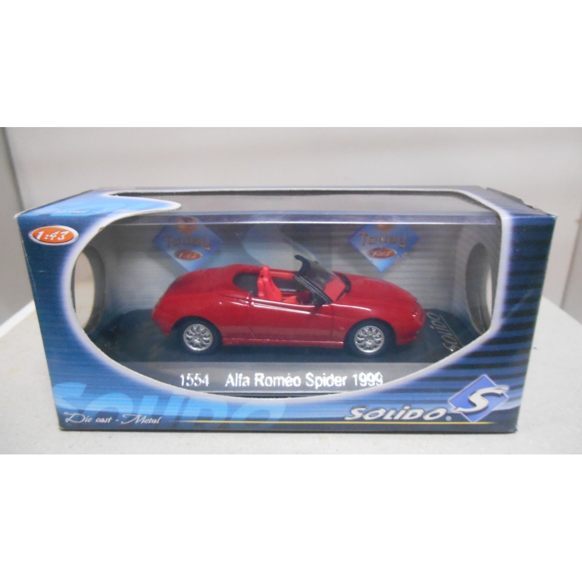 Alfa Romeo - 1/43 Alfa Romeo Spider 1999(レッド) 完成品 ミニカー(1554) solido(ソリド) ALFA ROMEO SPIDER 1999 RED 1:43 SOLIDO 1554 - BCN STOCK CARS