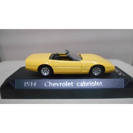 CHEVROLET CORVETTE C4 CABRIOLET 1984 YELLOW 1:43 SOLIDO 1514