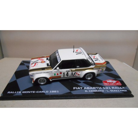 FIAT 131 ABARTH RALLY MONTE CARLO 1981 D.CERRATO 1:43 EAGLEMOSS IXO