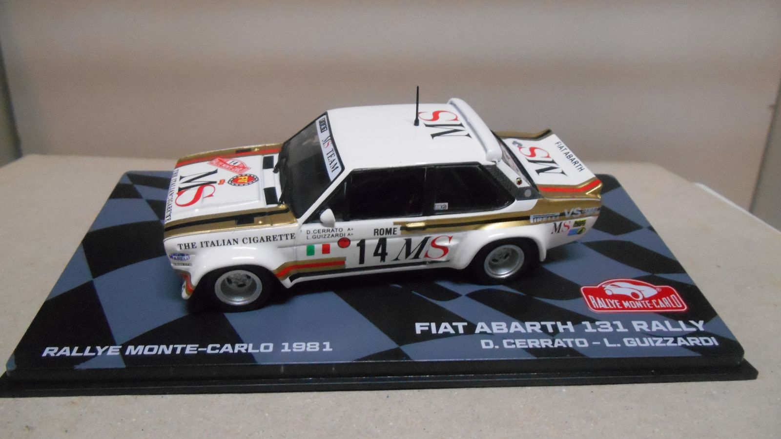 FIAT 131 ABARTH RALLY MONTE CARLO 1981 D.CERRATO 1:43 EAGLEMOSS