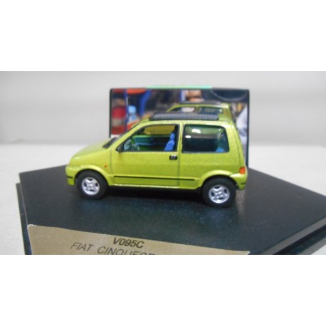 FIAT CINQUECENTO SOLEIL 1996 METALIC GREEN 1:43 VITESSE URNA MAL/V FOTO