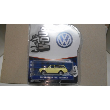 VOLKSWAGEN TYP 3 1500/1600 1966 SQUAREBACK V-DUBS 1:64 GREENLIGHT