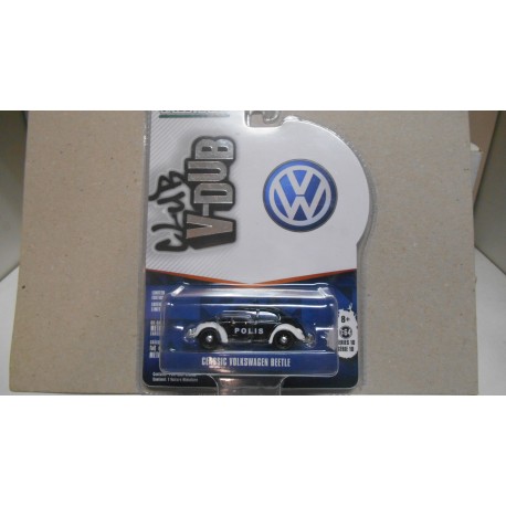 VOLKSWAGEN BEETLE/KAFER/COX POLICE TROLLVEGGEN NORWAY V-DUBS 1:64 GREENLIGHT