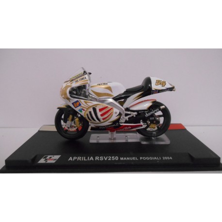 APRILIA RSV 250 2004 MANUEL POGGIALI MOTO/BIKE 1:24 ALTAYA IXO