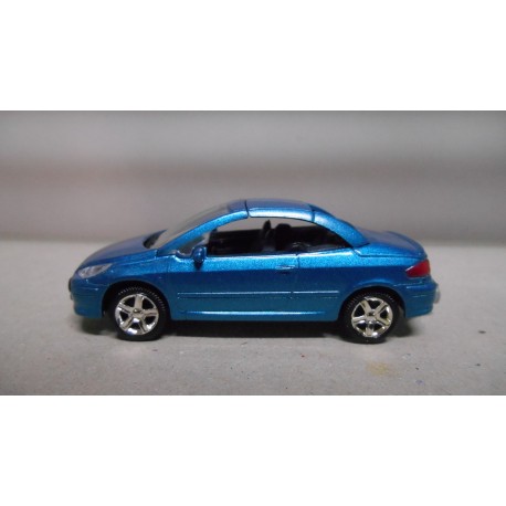 PEUGEOT 307 NOUVELLE COUPE CABRIO BLEU NOREV 3 INCHES (7,5cm) 1:64 APX