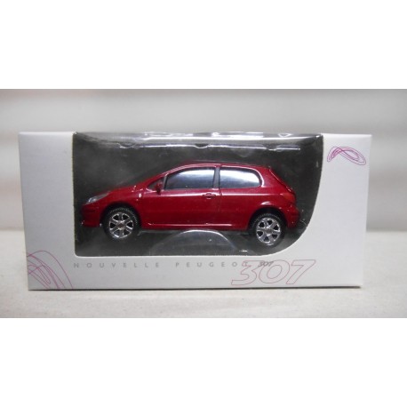 PEUGEOT 307 NOUVELLE 3P ROUGE NOREV 3 INCHES (7,5cm) 1:64 APX