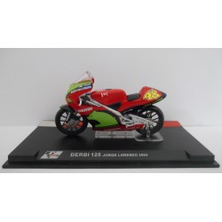 DERBI 125 2004 JORGE LORENZO MOTO/BIKE 1:24 ALTAYA IXO