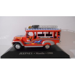 JEEP JEEPNEY 1980 TAXI MANILA FILIPINAS 1:43 ALTAYA IXO HARD BOX